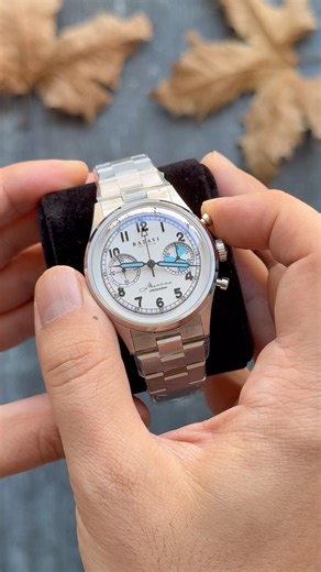 Batavi Marina Chronograaf “Sunrise” | Vintage-Inspired Hand-Wound Chrono