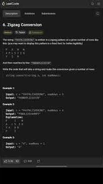 Zigzag Conversion – LeetCode Problem Explained in JavaScript | Step-by-Step #longcode #dailycoding