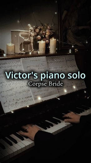 lavenote on Instagram: "🎼Victor's piano solo Corpse Bride #piano #pianomusic #corpsebride #aesthetic #darkacademia"