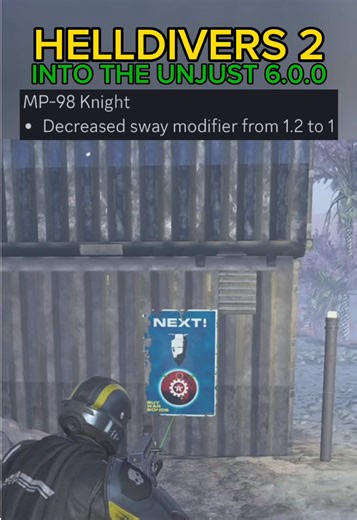 MP-98 Knight BUFF After Patch 6.0.0 #helldivers2 #hd2 #helldivers