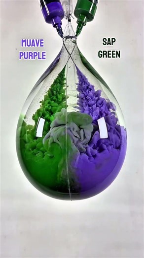 Mauve Purple Vs Sap Green 💜💚