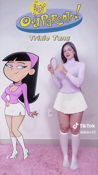 “Tell me l’m pretty!”💁🏼‍♀️💜Did I nail Trixie Tang from The Fairly OddParents?#trixietang #cosplay #childhoodmemories #fairlyoddparentscosplay #fyp #animetiktok