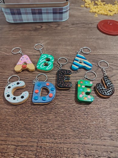 Alphabet A - Z Keychains. Choose Your Letter/s. Random Designs – INTRODUCTORY PRICE - Etsy