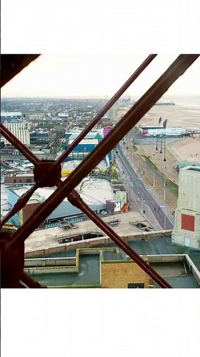 Epic Lift Ride from the Top of Blackpool Tower!