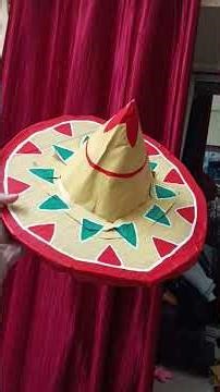 DIY Assamese Japi with cardboard and paper