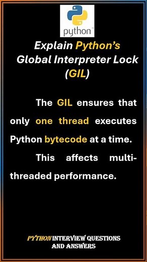 What is GIL in Python? | Python GIL(Global Interpreter Lock)
