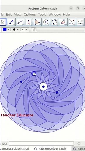 Geogebra Beautiful Pattern | Colourful | Awesome