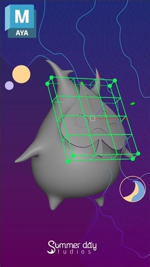 Maya 3D Beginner Tutorial - Lattice Deformer