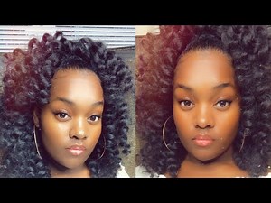 Braidless Crochet Hairstyle | Half Up Half Down Crochet | Crochet Hairstyle | How to | Quickweave