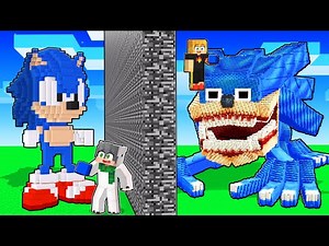 NOOB vs PRO SHIN SONIC Build Battle in Minecraft