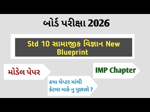 STD 10 Social Science Blueprint || Gseb Board Exam || 2026 || ધોરણ 10 સામાજીક વિજ્ઞાન પેપરસ્ટાઈલ |