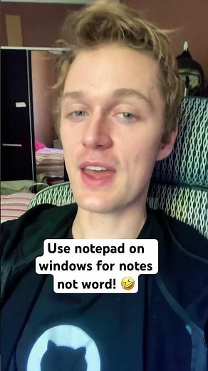 Use notepad on windows for notes not word! 🤣
