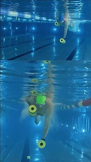Swimming with aqua dumbbells | rehab training in a water | training without muscle soreness |aquafit