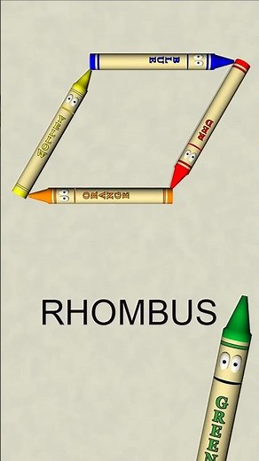 It's a Rhombus - Learn with Crayons