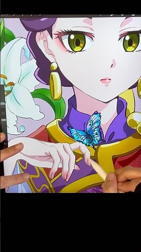 【薬屋のひとりごと】楼蘭妃 イラスト 描いてみた（描き方）【The Apothecary Diaries】How to draw #薬屋のひとりごと #クスシキ #anime