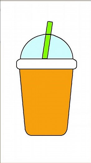 How to Draw Orange Juice, Orange Juice Drawing, Draw and Color Orange Juice, Draw Drink, Easy Draw