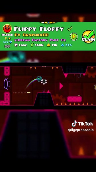 Flippy Floppy [Daily Level] #fyp #2025 #geometrydash #memes #geometrydashlevel