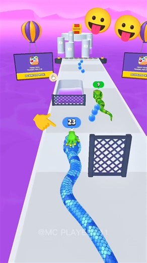 Snake Run 3d game 🪱😋 All Funny Games game || #gaming #viralgame #shorts