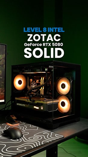 The ZOTAC GeForce RTX 5080 SOLID is an absolute stunner🔥a GPU that demands attention. With its bold, futuristic design and precision-crafted finish, this powerhouse doesn’t just perform—it steals the spotlight. And the best part? It’s ready-to-ship, so you can upgrade your rig right now! 🚀 Power up with the next-gen RTX 5080, delivering true 4K gaming with DLSS 4 AI upscaling and Frame Generation for buttery-smooth performance. Whether you're pushing max settings in AAA titles or tackling high