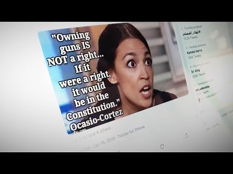 Did Congresswoman Ocasio-Cortez Say ‘Owning Guns Is Not a Right’ in the Constitution?