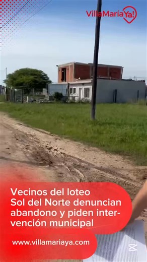 Villɑ Mɑɾíɑ Yɑ! on Instagram: "Oscar Tepli es uno de varios vecinos del loteo Sol del Norte, ubicado al fondo del barrio Nicolás Avellaneda, que reclaman soluciones para una problemática de larga data. Según dijo, hace años que sufren abandono de parte de los loteadores, la familia Ranz-Oliva, lo cual se evidencia en el estado de las calles y de los terrenos baldíos. De parte de la Municipalidad argumentaron que no tienen jurisdicción porque es un loteo aún en trámite y no aprobado por la provi