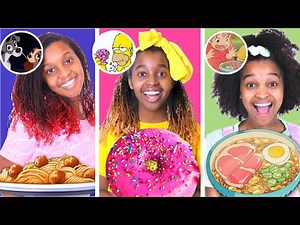 Eating CARTOON FOOD For A Day - Onyx Life
