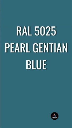 RAL 5025 Pearl Gentian Blue | simple or actually perfect? #design #ralcolors #industry #blue