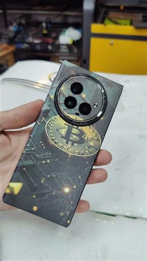 vivo X Fold3 Pro Bitcoin Sticker Wrap #bitcoin #vivoxfold3pro #mobileskin #wrap #trending #art #3d