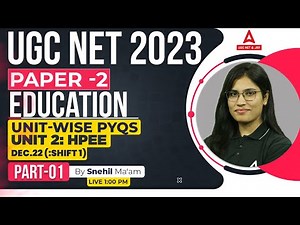 UGC NET Education Paper 2 | UGC NET Education Unit 2 PYQs | By Snehil Ma'am