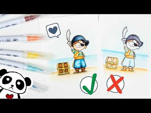 Colorieren mit Aquarellstiften | 5 Tipps | DEUTSCH | Sponsored by BenQ (WiT eReading Lamp)