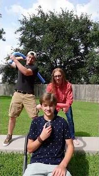 Guess Who Hit You!?🥷 Pool Noodle Challenge!