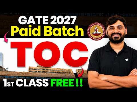 TOC Batch for GATE 2027 🔥 | 1st Class FREE | Start Theory of Computation Today | Ankit Doyla Sir