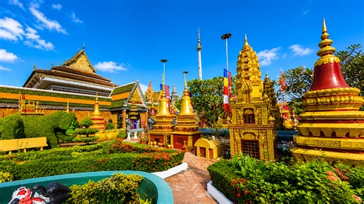 Discovering a hidden golden temple in Cambodia