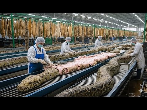 The Hidden Process-How Python Skin Becomes Luxury Leather (Factory Tour)