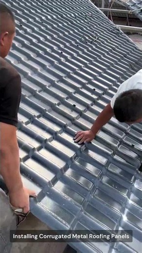 Installing Corrugated Metal Roofing Panels