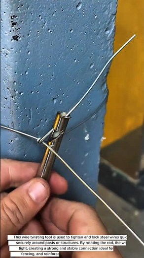 “Genius Wire Twisting Tool Trick! Fast & Secure Wire Tensioning Method You Must See!”