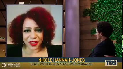 For Nikole Hannah-Jones, the reason for reparations is clear: “The material disadvantage that slavery and Jim Crow were created to produce amongst Black Americans still exists.” | The Daily Show