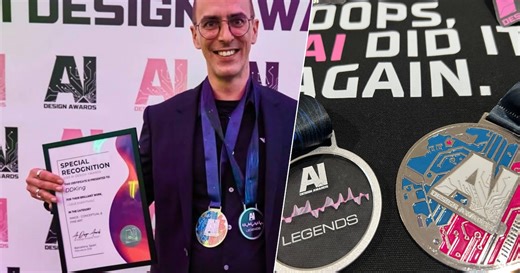 AI-kunstenaar ‘DD King’ valt opnieuw in de prijzen op AI Design Awards in Barcelona