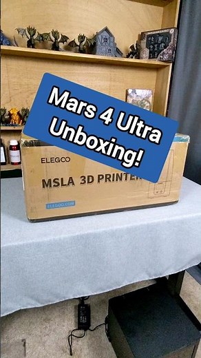 Elegoo Mars 4 Ultra unboxing. #Sliceprintroleplay #resin3dprinting #3dprinting #3dprinter #elegoo