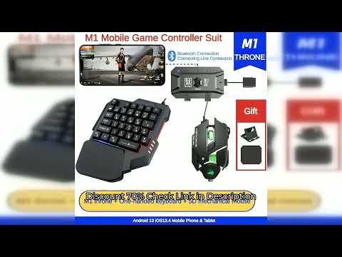 M1 Pro Mobile Game Controller 4 in 1 Mouse Keyboard Adapter Converter BT V5.0 Programmable Adapter S