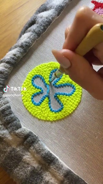 Punch Needle Flower Coaster: A DIY Craft Tutorial