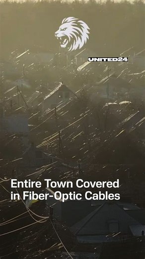 Lyman in Ukraine’s Donetsk region is now completely covered in fiber-optic cables used in drones, showing the intensity of drone warfare in the area and reminding about the negative impact of Russia’s aggression on the environment. | United24 Media