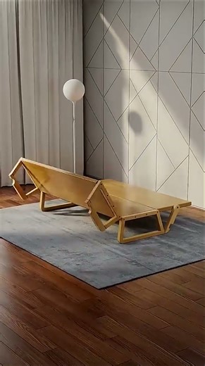 Modern minimalist sofa #Geometric pattern wallpaper #Warm and cozy home decor #shorts #viral #trend