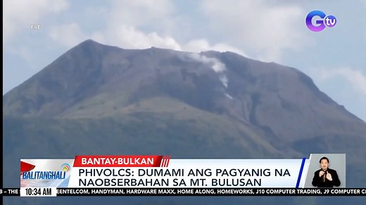 7.1K views · 77 reactions | Nagpaalala ang PHIVOLCS tungkol sa umiigting na aktibidad ng Mt. Bulusan sa Sorsogon. Bisitahin ang www.gmanews.tv para sa iba pang balita. | GMA News | Facebook