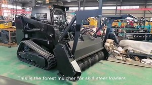 Forest Brush Tree Mulcher Skid Steer Loader Attachment Forestry Mulcher
