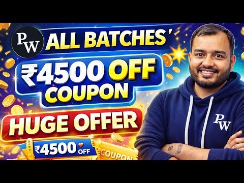 🔥 PW All Batches Coupon Code Today 🎯 Get Maximum Discount on Physics Wallah Courses 💯 Limited Time