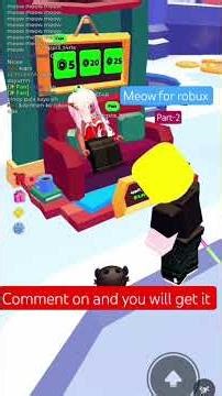meow for robux part 2 #cat #roblox #plsdonate #donate #answer #challenge