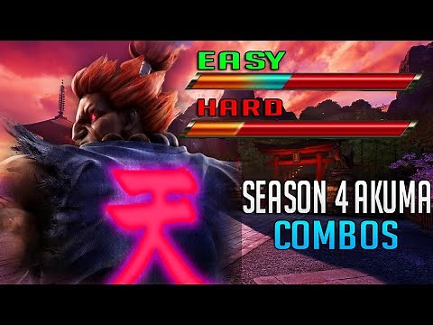 TEKKEN 7 - New Akuma Combos (Easy & Hard) | Season 4