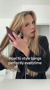 How to Style Bangs Perfectly Every Time
