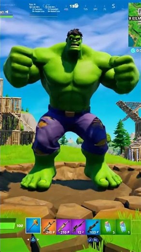 Hulk Fighting in Fortnite Game #trend #fortnite #hulk